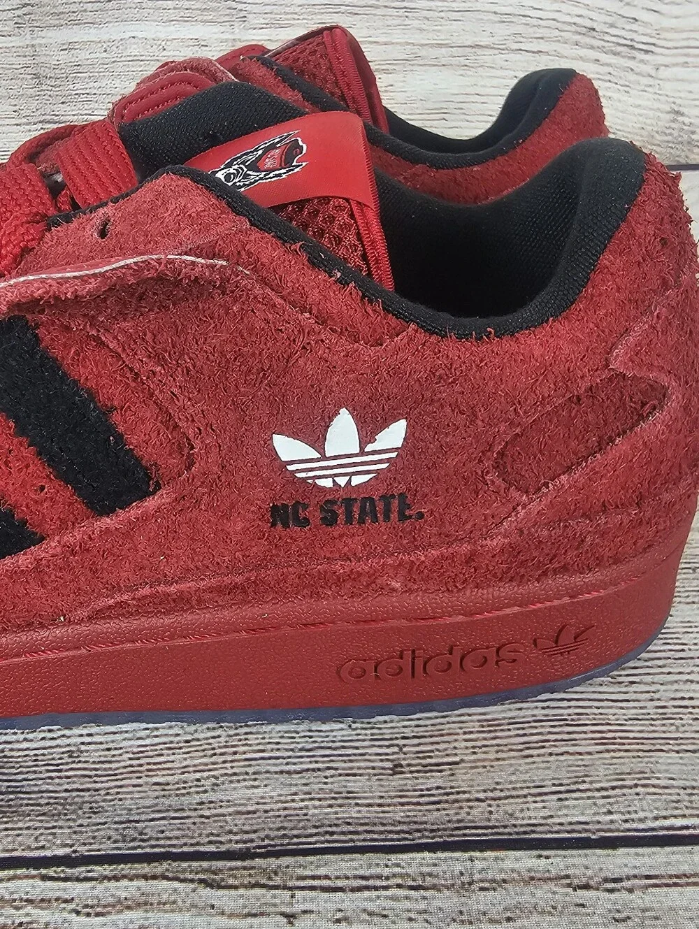 Adidas Forum Low x NCAA 'NC State 2025 Red Shoes Sneakers HQ7481 size 10.5 NWOB